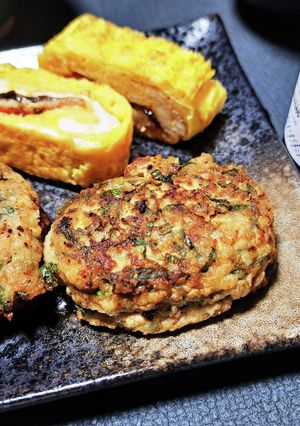 沖縄 ニガナの白和えリメイクハンバーグ-レシピのメイン写真