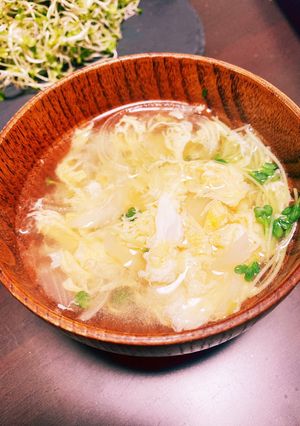 カイワレたまごスープ-レシピのメイン写真