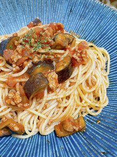 なすのミートソースパスタ-レシピのメイン写真