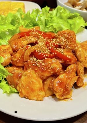 しっとり鶏ムネの旨辛炒め✨-レシピのメイン写真