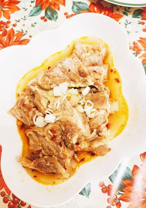 簡単、激辛圧力鍋で軟骨ソーキの中華煮-レシピのメイン写真