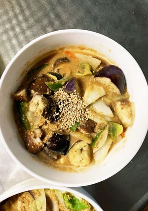 根菜茄子白菜簡単レモン味噌味温野菜サラダ-レシピのメイン写真