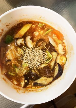 根菜茄子白菜簡単ミートソース温野菜サラダ-レシピのメイン写真