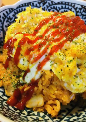 がっちりチキンのスクランブルオムライス-レシピのメイン写真