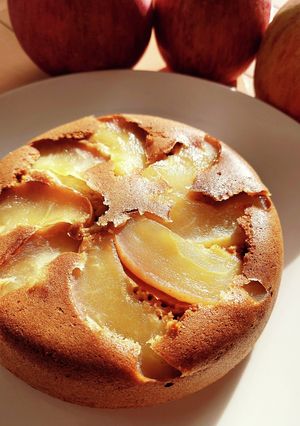 大量消費に◎炊飯器でりんごの蒸しケーキ-レシピのメイン写真