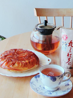 クラフト紅茶★丸子★型なし☆米粉柿ケーキ-レシピのメイン写真