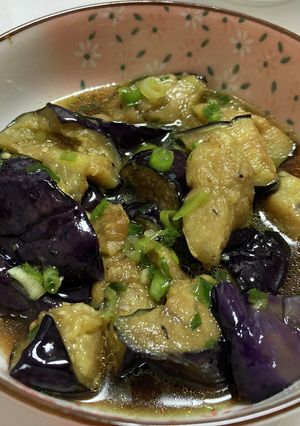 レンチンで簡単！冷食揚げなすの煮浸し！-レシピのメイン写真