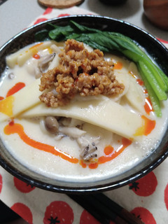 旨辛!豆乳坦々うどん-レシピのメイン写真
