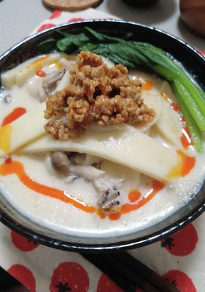 旨辛!豆乳坦々うどん-レシピのメイン写真