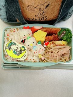 毎日高校男子弁当 小むすび キャラ弁-レシピのメイン写真