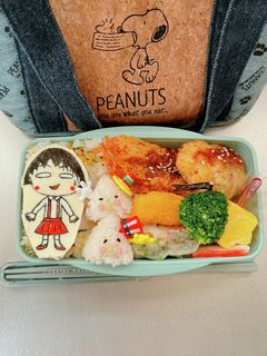 毎日高校男子弁当 キャラ弁 まるちゃん-レシピのメイン写真