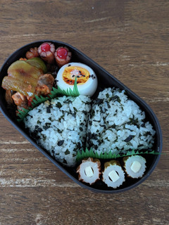 JK☆しそワカメおにぎり弁当♪-レシピのメイン写真