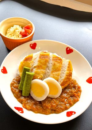 介護食　やわらかチキンカツカレー-レシピのメイン写真