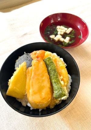 介護食 やわらか天ぷらの天丼-レシピのメイン写真