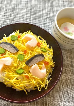 介護食 やわらかちらし寿司-レシピのメイン写真