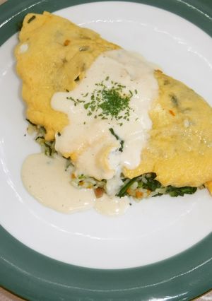 春菊ごはんのオムライス（主食）-レシピのメイン写真
