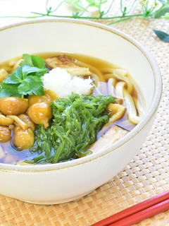 めかぶおろしなめこうどん-レシピのメイン写真