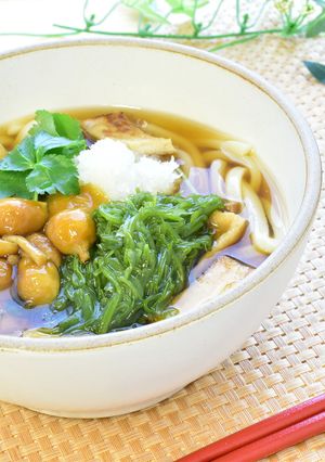 めかぶおろしなめこうどん-レシピのメイン写真