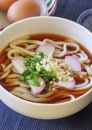 万能つゆで美味しい!かけうどん-レシピのメイン写真