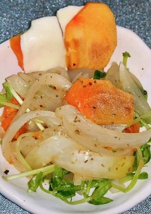 柿がドレッシングに！さっぱりサラダ-レシピのメイン写真