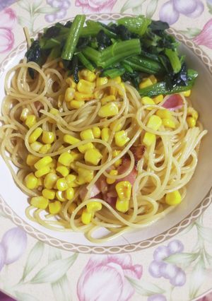 ☆ベーコンとコーンのバター醤油パスタ☆-レシピのメイン写真