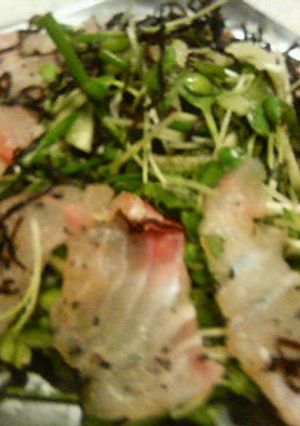 平目&鯛の塩昆布〆...サラダ仕立て♪-レシピのメイン写真