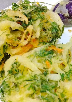【葉は捨てないで♪】人参葉のかき揚げ-レシピのメイン写真