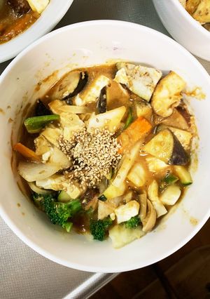 肉無豆腐簡単きな粉オイスター味野菜炒め-レシピのメイン写真