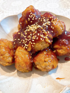 揚げない!!れんこん肉団子の甘酢あん-レシピのメイン写真