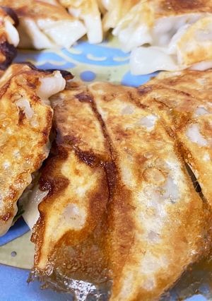 合挽で作るジューシー餃子！-レシピのメイン写真