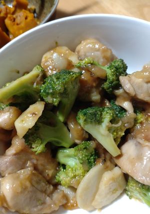 鶏肉里芋ブロッコリーの麺つゆポン酢炒め-レシピのメイン写真