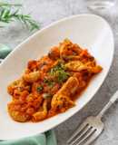 豚白モツのイタリアンケチャップ煮