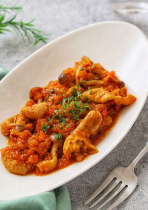 豚白モツのイタリアンケチャップ煮-レシピのメイン写真