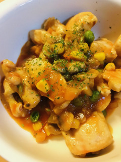 鶏肉と野菜ミックスのケチャップソース炒め-レシピのメイン写真