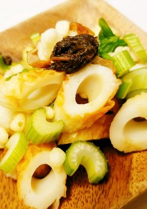 簡単！セロリとちくわの梅和え-レシピのメイン写真