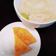 ストー鮭茶漬缶使った卵焼き