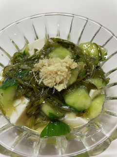 めかぶと胡瓜と豆腐の酢の物-レシピのメイン写真