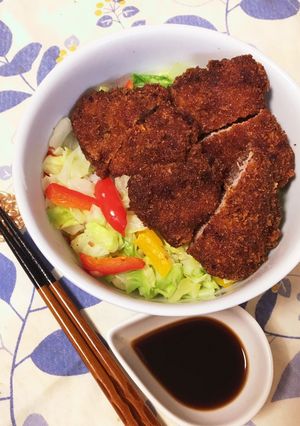 給食の「ソースかつ丼」♡人気Ｎｏ.2丼-レシピのメイン写真