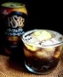 糖質オフ☆黒ビールのクリームソーダ♪