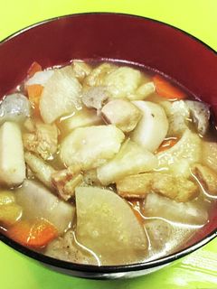 お出汁の効いた けんちん汁 すいとん入り-レシピのメイン写真