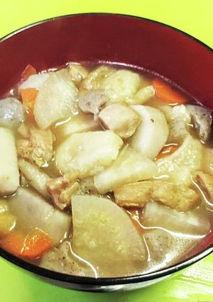 お出汁の効いた けんちん汁 すいとん入り-レシピのメイン写真