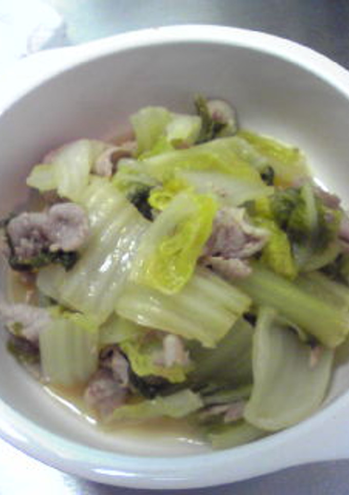 ☆白菜と豚肉の簡単煮☆-レシピのメイン写真