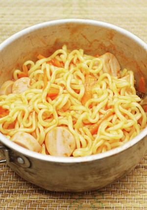 魚肉ソーセージスープ焼きそば-レシピのメイン写真