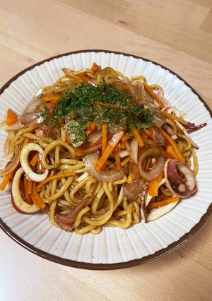 イカ焼きそば、柔らかい-レシピのメイン写真