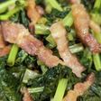 大根葉と豚バラの炒め物