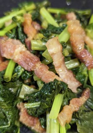 大根葉と豚バラの炒め物-レシピのメイン写真
