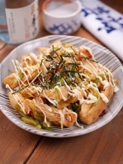 油揚げとねぎのサクふわ甘辛炒め-レシピのメイン写真