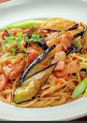 茄子とアスパラのぺぺロンチーノ-レシピのメイン写真