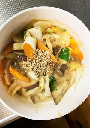 お一人様☆すき焼き味根菜たっぷり野菜炒め-レシピのメイン写真