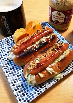 パパが作るキャベツたっぷりホットドッグ♪-レシピのメイン写真